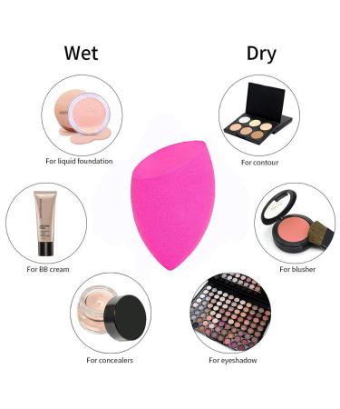 2 Pack Pink Makeup Sponges Set - Revolutionary Foam Technology for Smooth & Flawless Finish - Ideal for Foundations, Liquid Creams, and Powders - Women and Girls - Buy Online on GoSupps.com
