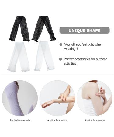 HEALLILY Lace Arm Warmers - UV Sun Protection Cycling Arm Sleeves for Women - Buy Online on GoSupps.com