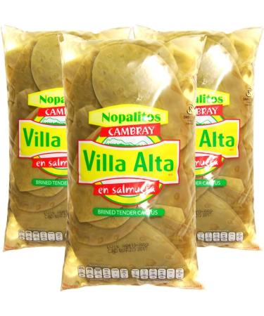 Azteca Cactus Whole Pouch 1kg (Pack 3) / Mexican Food Nopales Cactus Whole Leaves in Brine for Cooking - Buy Online on GoSupps.com