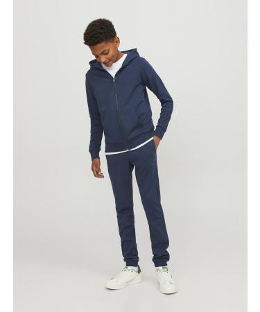 JACK & JONES Boys Jjibasic Sweat Pants Noos Jr - Navy Blazer Jogging Pants for 16 Years - Stylish & Comfortable International Shipping Available - Buy Online on GoSupps.com