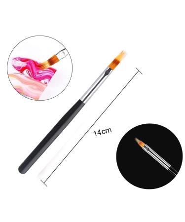 MWOOT Nail Art Brush Kit - 6-Piece Ombre & Double-Sided Accessories Set for Gel Nails & Stamping | International Shipping - Buy Online on GoSupps.com
