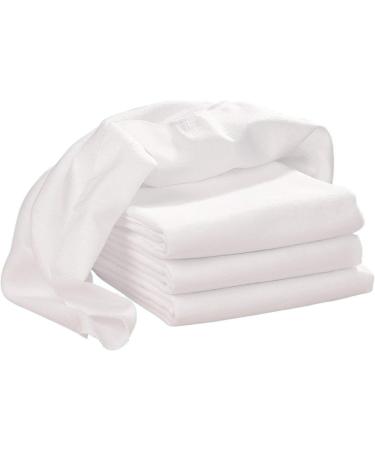 Bornino Flannel Towels 4-Pack - 80x80cm Cotton Cloth Diapers | Soft & Versatile Blankets & Pads for Baby - Buy Online on GoSupps.com