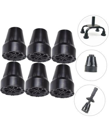 Healeeved 6-Pack Slipproof Crutch Tips | Rubber Trekking Stick Accessories for Hiking & Travel - Buy Online on GoSupps.com