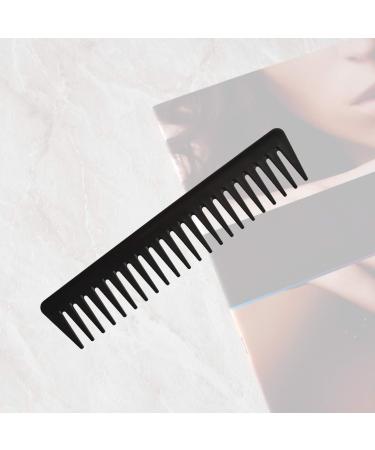 Professional Carbon Fibre Wide Tooth Comb - Anti-Static Detangler for Long and Curly Hair | Heat Resistant Black Comb - Buy Online on GoSupps.com