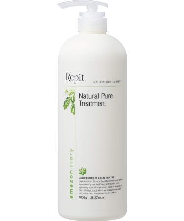 Repit Natural Pure Treatment Hair Conditioner 33.81oz Contains Sacha Inchi Omega 3.6.9 for Restore Dry and Damaged Hair and Frizz Control Smooth and Sleek-Sulfate | RepitUSA