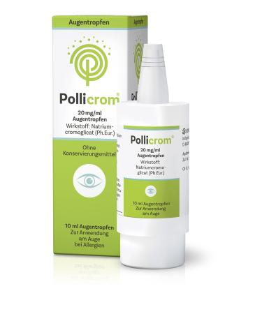 Pollicrom eye drops - year-round gentle basic protection for allergies with cromoglycic acid 10ml - Buy Online on GoSupps.com