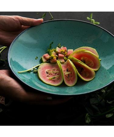 Bowls Snack Dip Dishware Creative Ceramic Bowl Household Soup Bowl Large Noodles Bowl Japanese Rice Bowl Green Salad Bowl 9 inch Mixing Bowl Compatible with Kitchen Restaurant Gifts - Buy Online on GoSupps.com