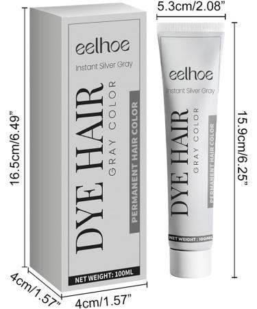 Temporary Hair Dye - Temp Hair Dye Gray Hair Cream Immediate Effect Silver Pigment For Halloween Prom Role Play Party Firulab - Buy Online on GoSupps.com