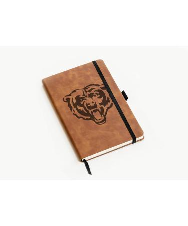 NFL Chicago Bears Brown Laser Engraved Small Notepad Journal - 8.25 x 5.25 Office Accessory - Buy Online on GoSupps.com