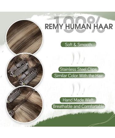 Buy Hetto Clip-In Real Hair Extensions - Brown Highlight #4/27 120g 35cm | Remy Quality | International Shipping - Buy Online on GoSupps.com