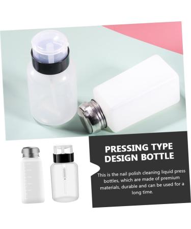  FRCOLOR Set of 2 x 200ml Nail Polish Remover Bottles Squeezable Leak-Proof Bottles for Manicures and Makeup Removal - Buy Online on GoSupps.com