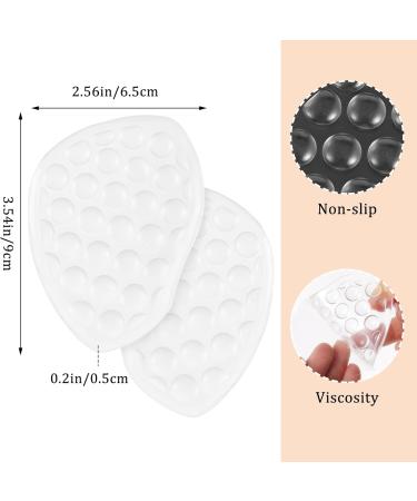 Buy 2 Pairs Women's Metatarsal Pads - Anti-Slip High Heel Inserts & Comfort Cushions (Black + Transparent - Buy Online on GoSupps.com