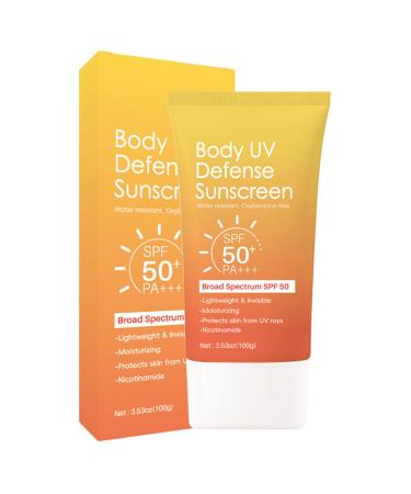 Ceprznvey Sunscreen for Face & Body Lightweight Moisturizing Sunblock Non-Greasy Sunscreen Lotion with SPF50 UV Protection Natural Skin Brightening Daily Skin Care Travel Beach Sport