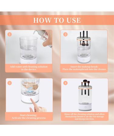 Buy Multi-Function Electric Makeup Brush Cleaner - Beige | Fast International Shipping & Best Price - Buy Online on GoSupps.com