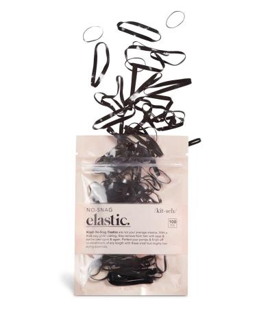 Kitsch No-Snag Mini Gummy Hair Bands for Hair Styling | 200 Pcs, 2pack (Black) - Perfect Hair Ties for Toddlers | Braids, Ponytails | Holiday Gift - Buy Online on GoSupps.com