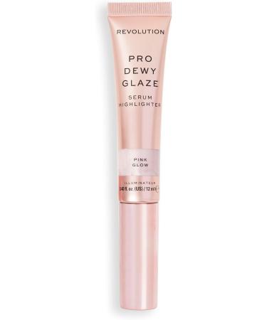 Revolution Pro Dewy Glaze Serum Highlighter Lightweight & Blendable Illuminating Formula Pink Glow 12 ml - Buy Online on GoSupps.com