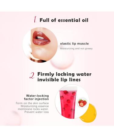 Clear Fruity Lip Oil - Natural Avocado Pineapple Peach Strawberry Grape Cherry Lip Balm for Long-Lasting Moisture | 1 Pack - Buy Online on GoSupps.com