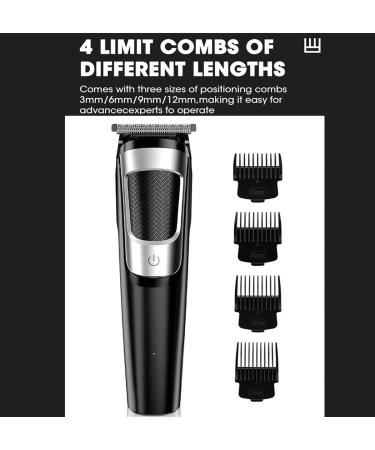 Professional Men's Hair Clippers - Electric Barber Tools for Precision Cutting & Carving - USB Rechargeable Retro Design - Buy Online on GoSupps.com