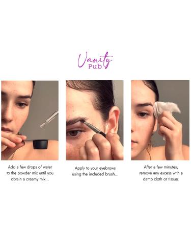 Vanity Pub Eyebrow Color Kit in Dark Brown - Define and Enhance Your Brows - Buy Online on GoSupps.com