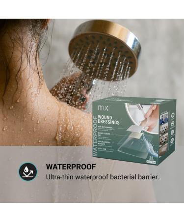 mx HEALTH Waterproof Wound Dressing Film+PAD - 10x12cm - 25 Individually Wrapped Dressings - Buy Online on GoSupps.com