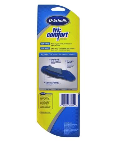 Buy Dr. Scholl's Tri-Comfort Orthotics Inserts for Women - 1 Ct | Enhance Comfort & Support | Free Worldwide Shipping - Buy Online on GoSupps.com