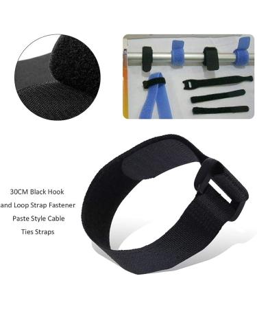 SEWACC 12pcs Yoga Mat Strap - Tightly Secure Your Mat with Hook and Loop Ties, 25*400mm Black - Buy Online on GoSupps.com
