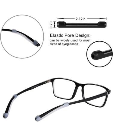 12 Pairs Silicone Nose Pads - Anti-Slip Soft Holder for Glasses & Sunglasses | Black & Transparent | Sports Eyewear Essentials - Buy Online on GoSupps.com