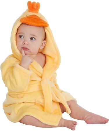 Undercover Lingerie Duck Hooded Bathrobe for Babies & Toddlers | Soft Fleece Robe 6-12 Months - Buy Online on GoSupps.com