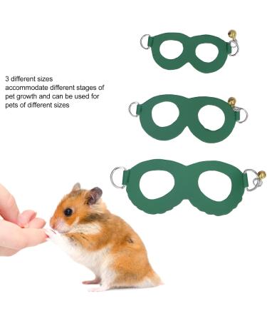 Asixxsix Hamster Dishwear & Leash Set | Synthetic Leather Crockery & Nylon Line for Guinea Pigs Hamsters Ferrets Chinchillas - 3 Sizes Available (Green) - Buy Online on GoSupps.com