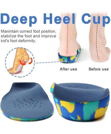 Ailaka Kids Orthotic Arch Support Shoe Insoles for Flat Feet & Plantar Fasciitis - Sizes 2.5-5.5 M US Little Kid - Buy Online on GoSupps.com
