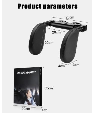 Zawaer Adjustable Car Headrest for Kids - Breathable Neck Support Pillow for Travel | 180 Rotation & Easy Installation - Buy Online on GoSupps.com