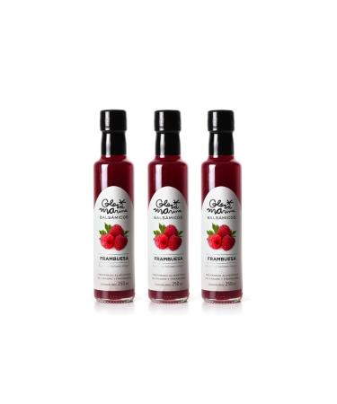 GLOSA MARINA RASPBERRY SEA GLOSS Set of 3 creams Raspberry Balsamic Balsamic Gourmet Raspberry Vinegar (3 x 250 ml)
