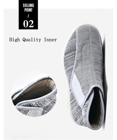 MisFun Diabetic Shoes for Men and Women | Velcro Walking Shoes for Diabetes | Adjustable and Comfortable | Dark Grey - Buy Online on GoSupps.com