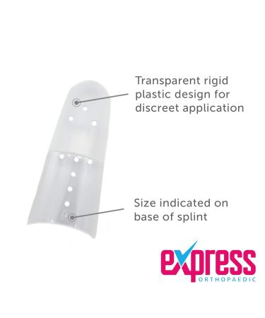 Express Orthopaedic Mallet Finger Splint - Size 7 | Distal Finger Splint for DIP Joint | Medically Approved Plastic Splint - Buy Online on GoSupps.com