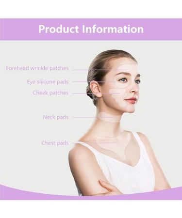 11 Pieces Face Lifting Patches Invisible Wrinkle Smoothing Facial Neck Forehead Eye Skin Patches Reusable Silicone Pads All in One Anti Wrinkle for Rejuvenated Skin Elasticity Anti-Ageing Patches - Buy Online on GoSupps.com