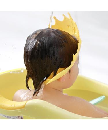 FUNUPUP Pink Crown Baby Shower Cap - Adjustable Toddler Hair Washing Shield - Buy Online on GoSupps.com
