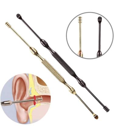 SSWERWEQ Ear wax removal tool Earwax Remover Ear Cleaner Wax Removal Tool Ear Pick Cleaning Ear Cleanser Spoon Health Care Earpick (Color : Gold) - Buy Online on GoSupps.com