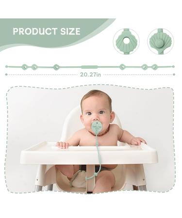ClDy Baby Toy Pacifier Chain & Silicone Cup Catcher | BPA-Free Halter Straps for Strollers & Cars | 2 Pack Bowl Set (Blue & Green) - Safe & Versatile Baby Accessories - Buy Online on GoSupps.com