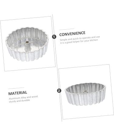 PRETYZOOM Oil Pier Mold Non Stick Fry Pan Griddle Kitchen Frying Moulds Dough Fried Mold Stamp Shrimp Cakes 6.8X6.8X2CM Silver - Buy Online on GoSupps.com