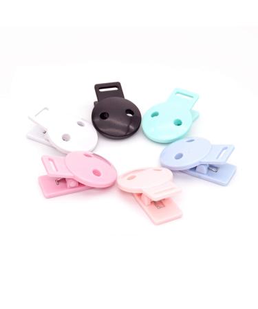 18pcs Round Plastic Pacifier Clip Clasps for DIY Soother Holder - Baby Accessories - Buy Online on GoSupps.com
