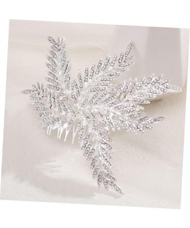 Beaupretty Comb bridal comb bridal headpieces for wedding leaves hair comb winter wedding decor Snowflake women hair Bridal Hair rhinestone floral hair clip bride Hair up crystal Wedding - Buy Online on GoSupps.com