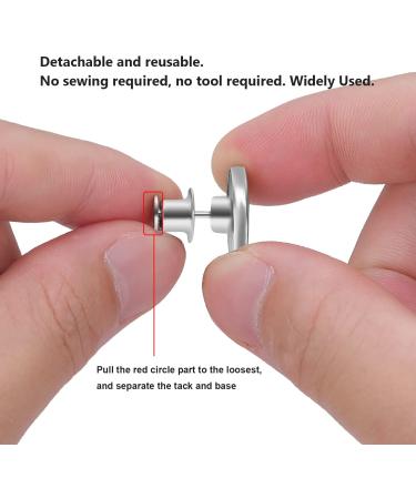 Adjustable Reusable Jean Buttons Set | Metal Pants Button Replacement - 12 Sets | No Sew, No Tools Required | Instantly Tighten Loose Jeans - Buy Online on GoSupps.com