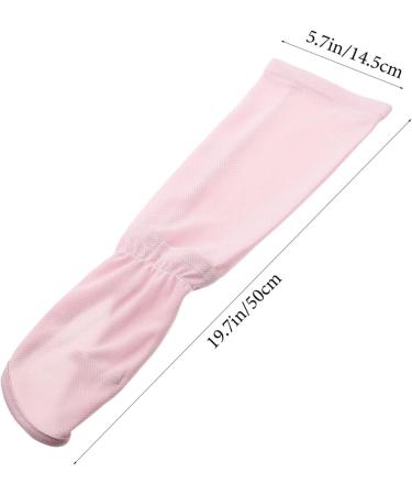 Minkissy 3 Pairs Ice Silk Arm Sleeves for Men & Kids - UV Protection Cooling Gloves Elastic Sun Sleeves for Exercise - Pink Acrylic Arm Guard - Buy Online on GoSupps.com