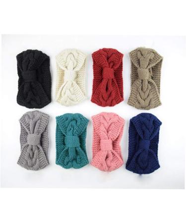 1 Pieces Winter Knit Headbands Chunky Knit Headbands Ear Warmer Crochet Head Wraps for Women Girls Grey - Buy Online on GoSupps.com