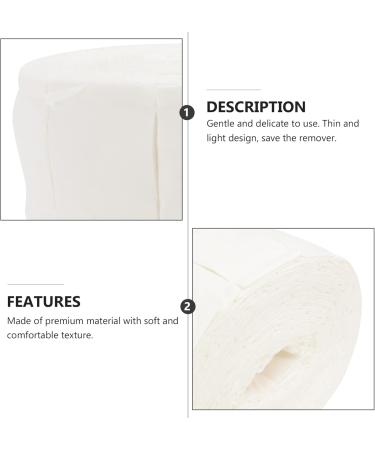  FRCOLOR Pack of 2 Rolls of 500 Absorbent Paper for Removing Gel Nail Polish Disposable Fluffy Cotton for Cleaning Nail Polish - Buy Online on GoSupps.com