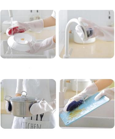Multi functional magic brush household dishwashing gloves plastic latex waterproof kitchen cleaning household laundry Magic Brush One Hand Brush (Pink) One-size-fits-all - Buy Online on GoSupps.com