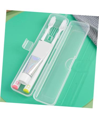 Exceart Transparent Toothbrush Case & Travel Holder | Clear Plastic Organizer for Toothbrushes & Toothpaste - Buy Online on GoSupps.com