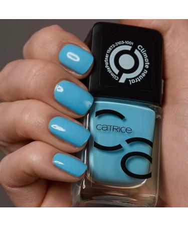Catrice ICONAILS No. 117 Aqua Man-icure Blue Long-Lasting Shiny Acetone-Free Vegan Microplastic Particles Free (10.5 ml) - Buy Online on GoSupps.com