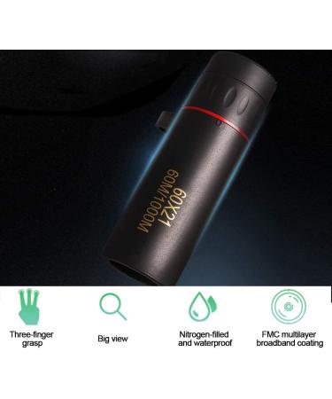 ZUZU Babe Pocket Monocular Telescope for Adults - Mini High Powered Handheld Monocular for Bird Watching, Hunting, Camping, Hiking, Live Concerts - Black - Buy Online on GoSupps.com