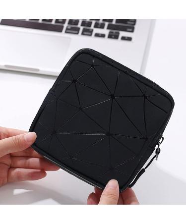 CCLEOOCOO Sanitary Napkin Storage Bag - Waterproof Leather Menstrual Cup Pouch & Makeup Wallet (Black) - Buy Online on GoSupps.com